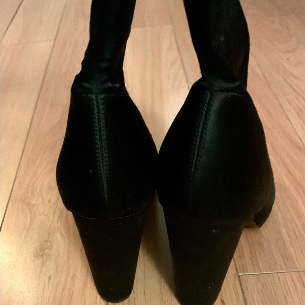 Steve Madden Fabric Open Toe Heel Boot, 9 - image 3